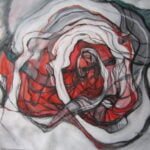 Flower-I IMG_2028-acrylic painting created by Zena Ghossoub